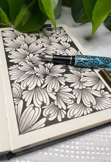 Quick Petals Page Drawing Tutorial for Relaxation