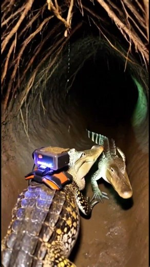 Crocodile POV: Inside a Hidden Underground Nest 🐊 | Real Micro Camera Footage
