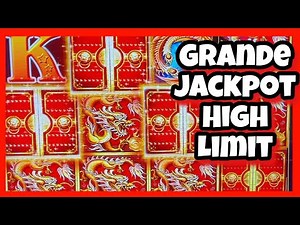 GRANDE JACKPOT 5 TREASURES SLOT HIGH LIMIT FREE GAME BONUS/ MAX BETS LIMITE ALTO
