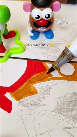 Drawing ✨️WOODY✨️ From Toy Story 5 🔥Noob VS Pro🔥 #drawing #art #shorts