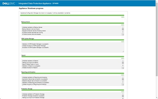 IDPA: Proceso de cierre adecuado para Integrated Data Protection Appliance