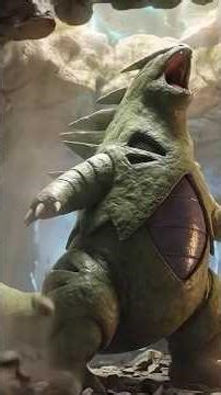 TYRANITAR vs GARCHOMP: Can the King of Sand Stop the Dragon#pokemongo #pokemon #ai #shorts #anime