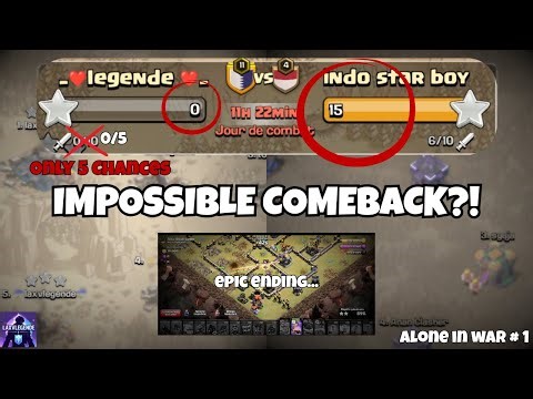IMPOSSIBLE COMEBACK?! Only 5 Attacks Left… (Alone in War #1)