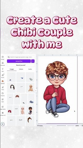 Create a Cute Chibi Couple using Canva