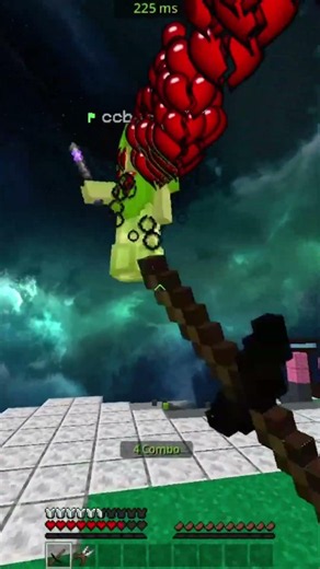 Combo?!🔥 WOODEN SWORD vs SHARPENED IRON SWORD?! 😳 | INSANE Minecraft Bedwars Combo Clutch