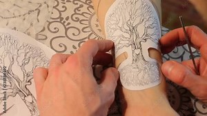 Defiant behavior. To attract attention. An alternative to people. The psyche. Tree drawing is applied to the hand.