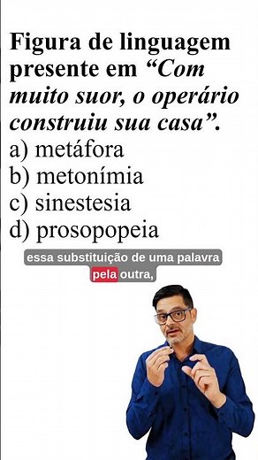 Qual é a figura de linguagem #portuguêsdozero #portuguêsconcursos