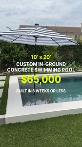 Think your yard is too small for a pool? Think again. Modul builds luxury in-ground concrete pools that fit beautifully into any space—delivered in 6 weeks or less. ✅ No hidden fees ✅ No change orders ✅ 100% transparent pricing Everything you need—pricing, upgrades, requirements, and details—is clearly laid out on our website so you’ll never have to wonder or ask. Our Pool Packages • 8x15 – $58,000 • 10x20 – $65,000 • 12x25 – $75,000 Every Pool Includes: • Demo & Excavation • Steel Reinforcement