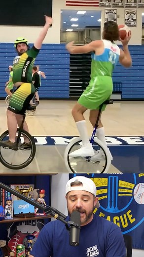 Unicycle basketball BLOWOUT #unicycle #cycling #basketball #sports #bicycle #hoops | Jomboy Media