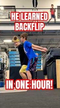 HOW TO LEARN A BACKFLIP IN ONE HOUR! 🤯