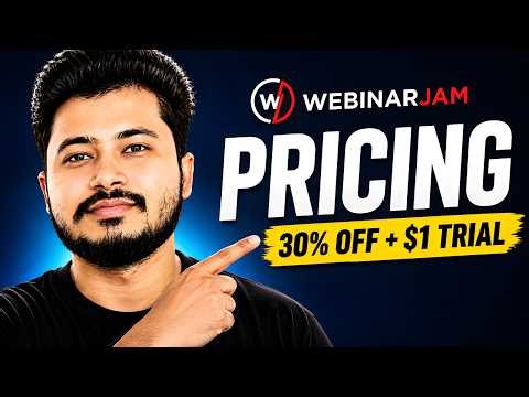 WebinarJam Pricing Explained (30% OFF + $1 Trial Included)
