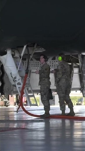 They Climb Into the B-2 Stealth Bomber