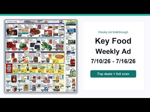 Key Food Weekly Ad (7/10/26 - 7/16/26) Top Deals