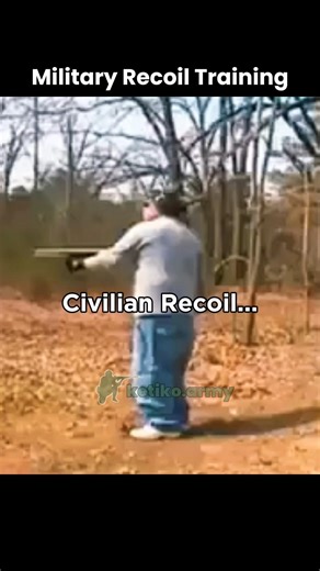 Military Recoil Control Training vs Civilians