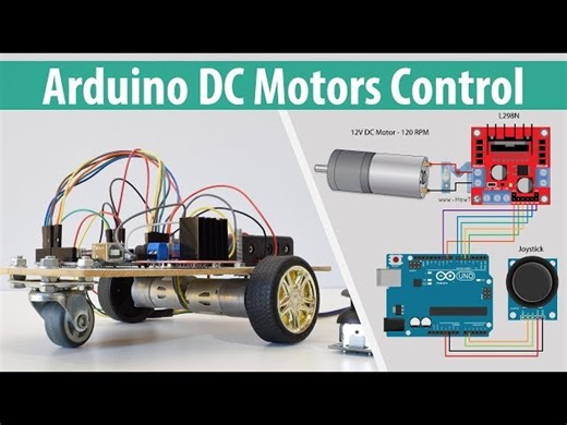 Arduino DC Motor Control Tutorial - L298N | H-Bridge | Robot Car