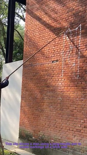 Wall Writing With a Long-Handle Pen (Clever Technique!)