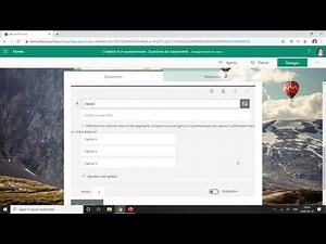 Forms Office 365 : Questionnaire avec des questions de classements