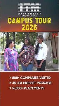ITM University Spot Admission 2026 #ITMUniversity #ITMGwalior #SpotAdmission2026 #shorts #teluguone