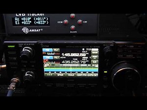 ICOM 9700 Updated satellite demo with AO-91 North America pass