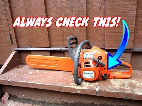ALWAYS Check This Before Using Any Chainsaw! Stihl Husqvarna Etc.- Video