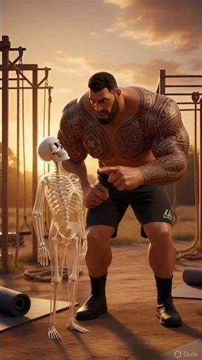21 Days Height Training With The Great Khali 💀 | Skeleton Transformation #shorts