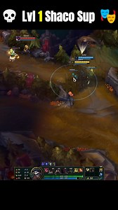 💀 Lvl 1 Shaco Sup 🎭 #NALoLClips #GamingReelsUSA #LeagueOfLegends #NAGaming | Lol Zynex