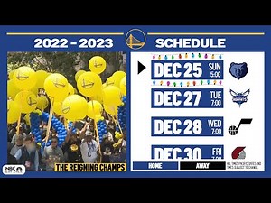 Here's the Complete Golden State Warriors 2022-23 Schedule