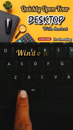 quickly open desktop shortcut #desktop #shortcut #tech