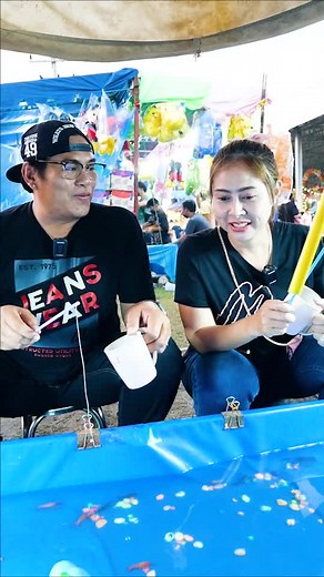 ตกกุ้งที่งานฤดูหนาว จ. ลพบุรี สนุกมากๆ