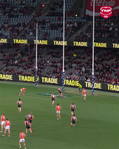 "WOW, that is awesome!" Jake Stringer, running into an open goalsquare in his first game against old club Essendon... gifts the goal to his young teammate 👏 | FOX Footy