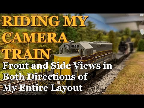 Camera Train Ride Tour of the Line on my HO Scale Model Railroad Layout