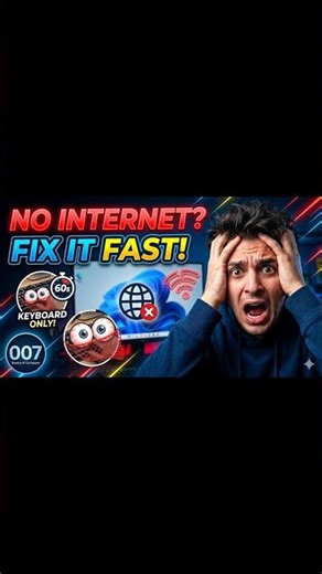 NO INTERNET? Fix it in 60 Seconds! (No Downloads Needed) 📶