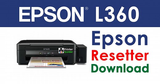 Epson L360 Resetter Adjustment Program Free Download - Printer Guider