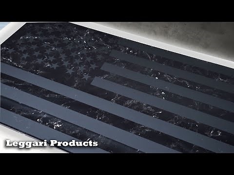 Making US Flag From Epoxy Resin MIDNIGHT EDITION | Resin Art | Using USA Flag Stencil