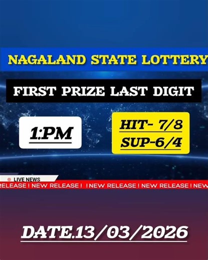 Nagaland Lottery First Prize Last Digit Today