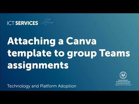 Canva for Education - Creating a Teams group assignment using a Canva template