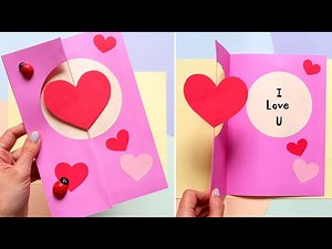 How to make a SPINNING Heart Card | Rotating Heart Card Tutorial | DIY Heart Card | Paper Crafts