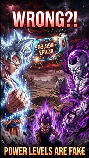 Dragon Ball Power Levels Are WRONG?! Goku vs Frieza vs Vegeta (REAL Scaling)#anime #dragonball #goku