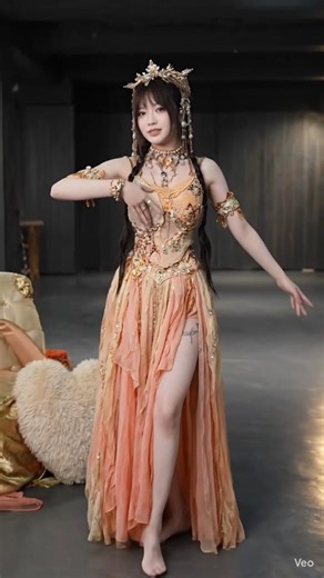 Traditional Chinese Fan Dance Performance