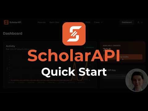 ScholarAPI Quick Start