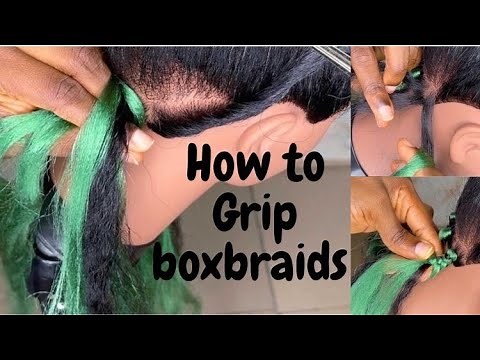 How to grip the roots of box braids using 6 methods; beginner friendly