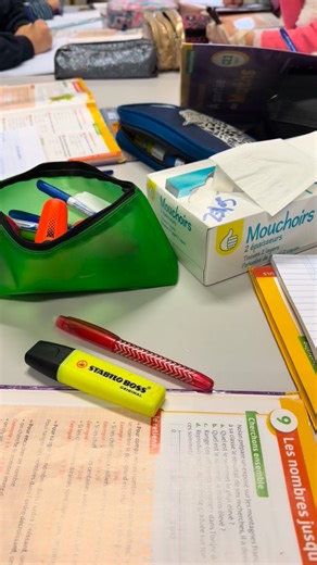 ✨ Maths en action chez les CE2 ! Pendant qu’un groupe travaille avec Perrine en ateliers, l’autre avance avec le professeur… puis on inverse au bout de 30 minutes. Une organisation en petits groupes qui porte ses fruits : tout le monde a compris ! 💪📚✨ | École Saint Nicolas