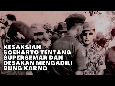 Pengakuan Soeharto tentang Supersemar