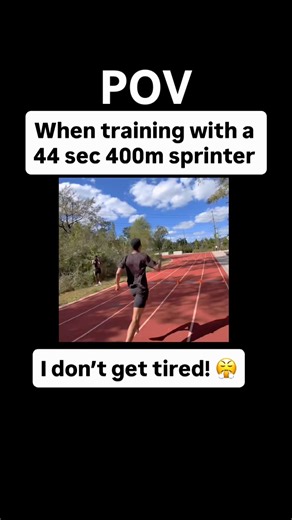 Speed is needed to run a fast 400. Train it! How fast do you think you have to run to do 44s?