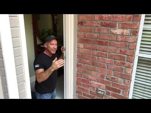 DIY Secure your door and align strike plate/door knob. TIPS!