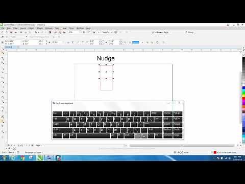 Corel draw Tips & Tricks Nudge arrow keys how to move