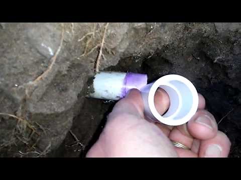 How to repair a water line PVC to copper