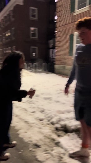 Just a reminder that snow isn’t as fun to jump in as it seems #snowflop #defyinggravity #snowfail #falldown