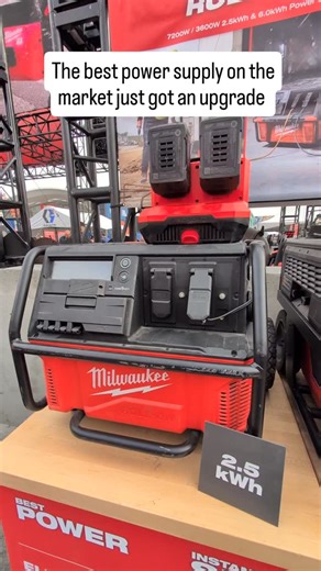 Toolup.com on Instagram: "Optimized for service shutdowns or working ahead of temp power, the new @milwaukeetool Roll-on 6.0kWh power supply is equipped with: - 2 20A GFCI duples outlets with circuit breakers - USBc and USBa - power for multiple 20A corded tools, chargers and sensitive electronics NO ADDITONAL BATTERIES NEEDED Coming soon at toolup.com #bluecollar #trades #milwaukeetools"