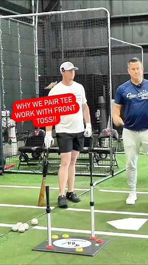 3.1K views · 11 reactions | Why we Pair Tee Work with Front Toss!!  Tee work helps us stay controlled and really feel the fluidity in our swing without the ball moving (so no need to rush). This paired with front toss will help us bridge that gap so we can feel that same fluidity on a ball moving like we would in a game!! ✅⚾️漏 Make hitters great again!  #teework #frontoss #baseball #softball #gametime | CamWood Bats | Facebook